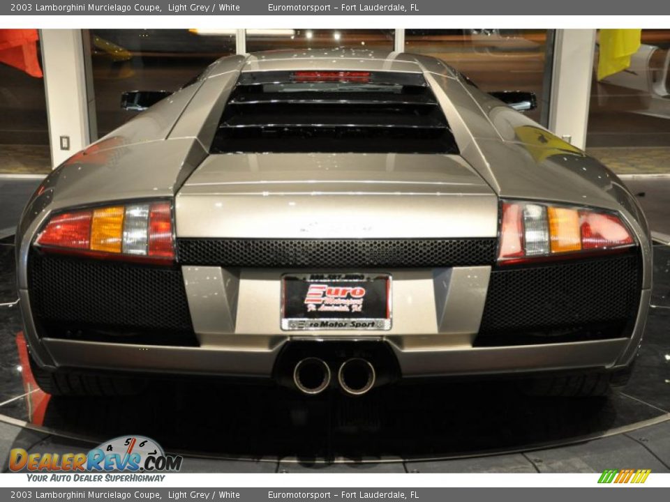 2003 Lamborghini Murcielago Coupe Light Grey / White Photo #19