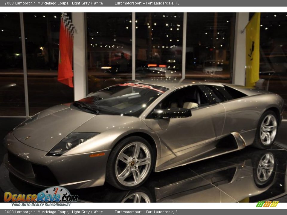 2003 Lamborghini Murcielago Coupe Light Grey / White Photo #21