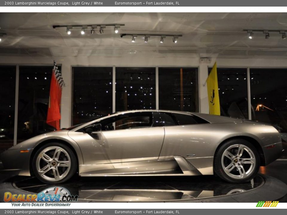 2003 Lamborghini Murcielago Coupe Light Grey / White Photo #36