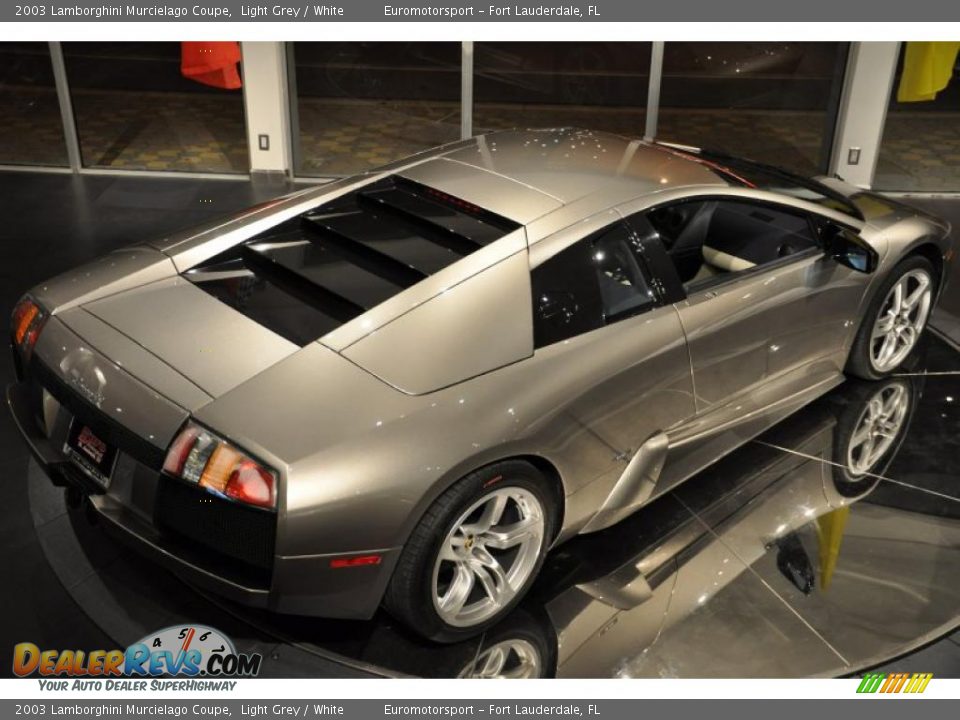 2003 Lamborghini Murcielago Coupe Light Grey / White Photo #37