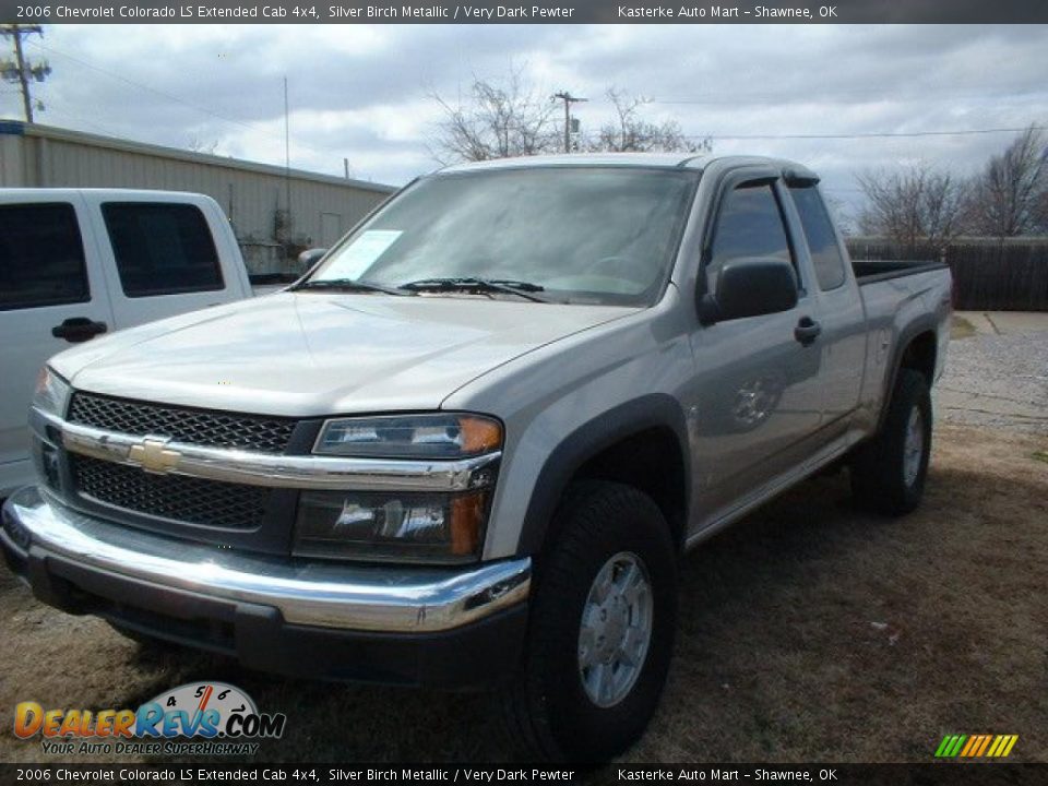 2006 Chevrolet Colorado LS Extended Cab 4x4 Silver Birch Metallic / Very Dark Pewter Photo #1