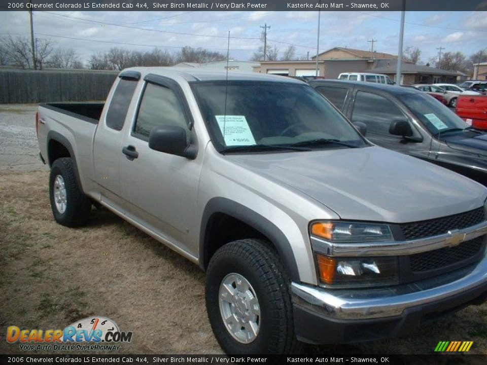 2006 Chevrolet Colorado LS Extended Cab 4x4 Silver Birch Metallic / Very Dark Pewter Photo #3