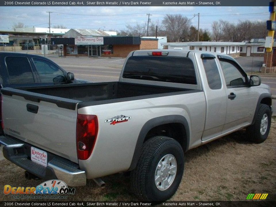 2006 Chevrolet Colorado LS Extended Cab 4x4 Silver Birch Metallic / Very Dark Pewter Photo #4