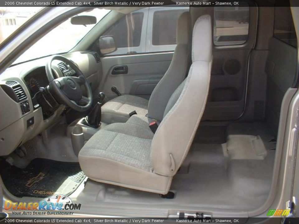 2006 Chevrolet Colorado LS Extended Cab 4x4 Silver Birch Metallic / Very Dark Pewter Photo #9