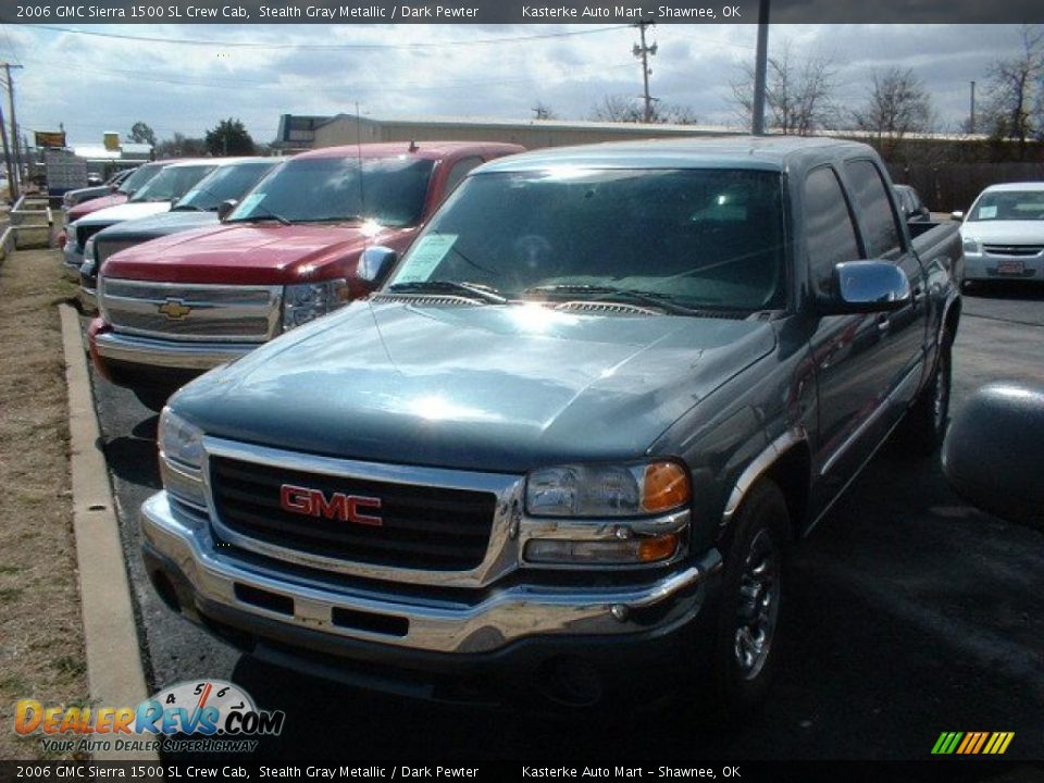 2006 GMC Sierra 1500 SL Crew Cab Stealth Gray Metallic / Dark Pewter Photo #1