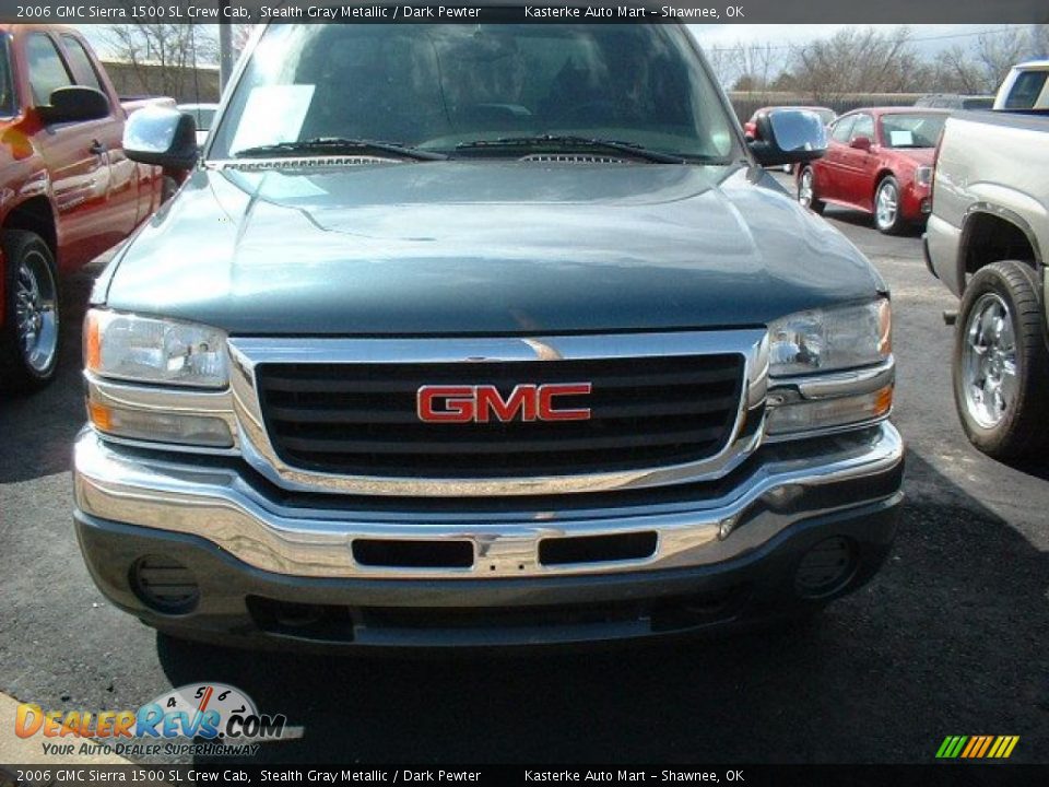 2006 GMC Sierra 1500 SL Crew Cab Stealth Gray Metallic / Dark Pewter Photo #2