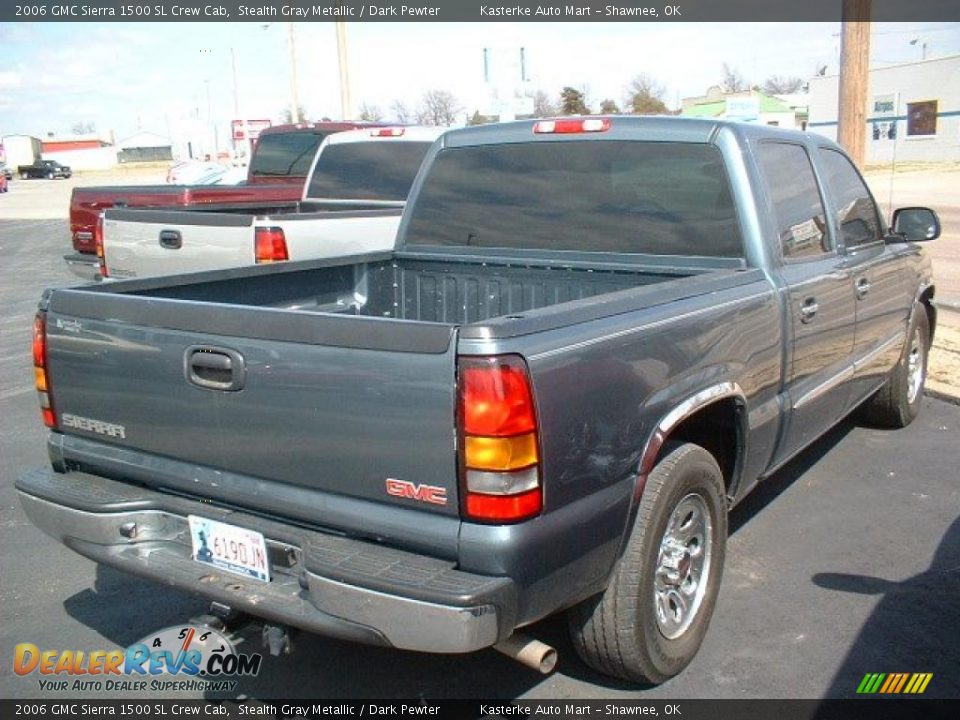 2006 GMC Sierra 1500 SL Crew Cab Stealth Gray Metallic / Dark Pewter Photo #4
