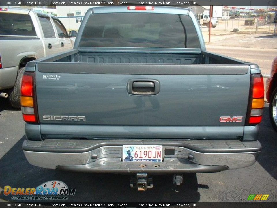 2006 GMC Sierra 1500 SL Crew Cab Stealth Gray Metallic / Dark Pewter Photo #5