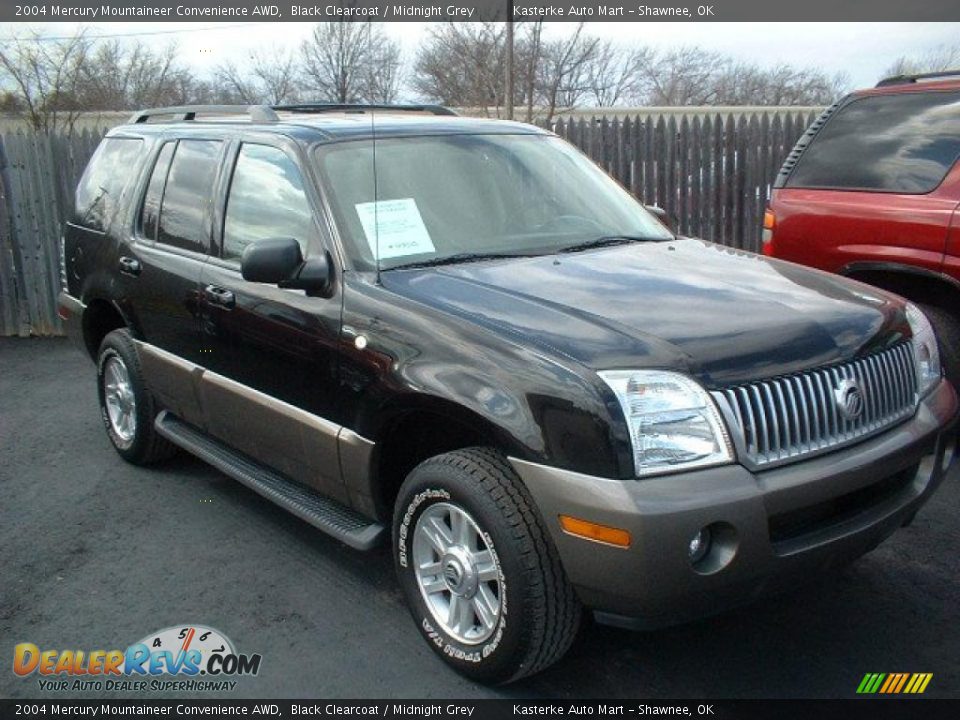 2004 Mercury Mountaineer Convenience AWD Black Clearcoat / Midnight Grey Photo #1