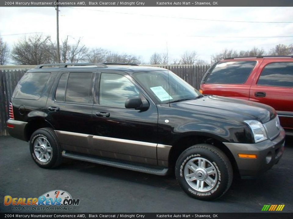 2004 Mercury Mountaineer Convenience AWD Black Clearcoat / Midnight Grey Photo #3