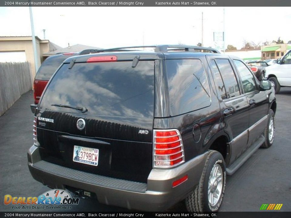 2004 Mercury Mountaineer Convenience AWD Black Clearcoat / Midnight Grey Photo #4
