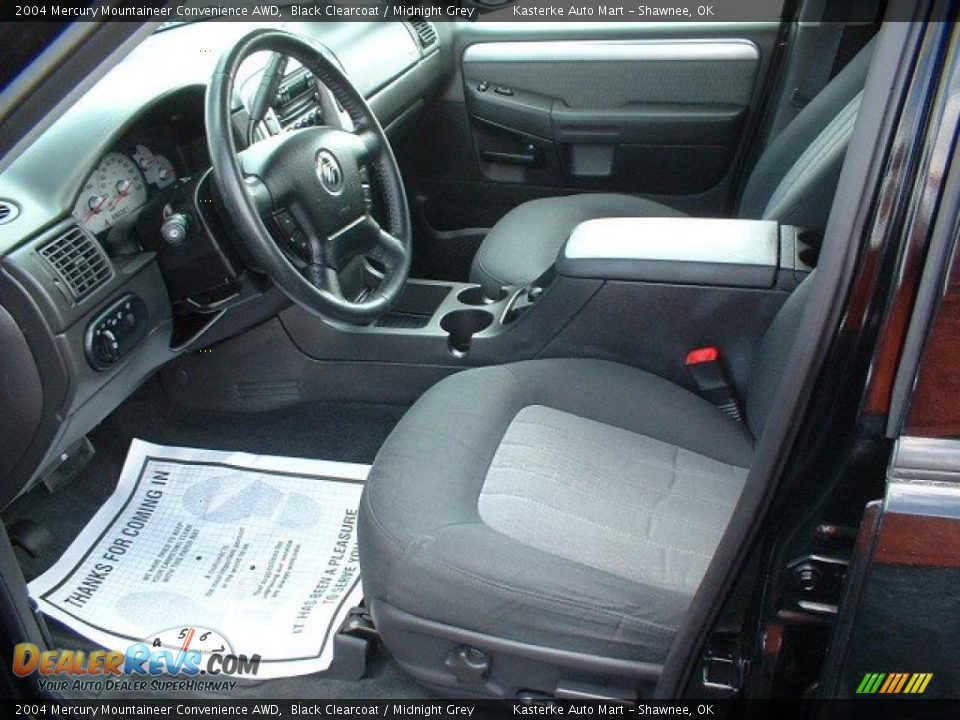 2004 Mercury Mountaineer Convenience AWD Black Clearcoat / Midnight Grey Photo #7