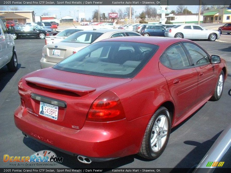 2005 Pontiac Grand Prix GTP Sedan Sport Red Metallic / Dark Pewter Photo #3