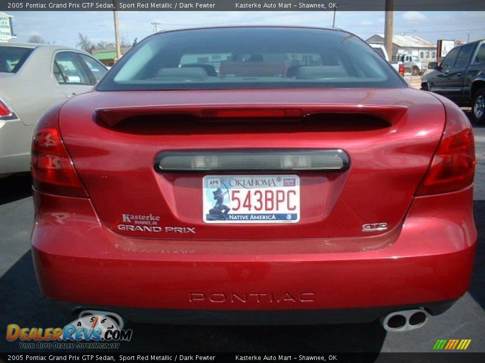 2005 Pontiac Grand Prix GTP Sedan Sport Red Metallic / Dark Pewter Photo #4