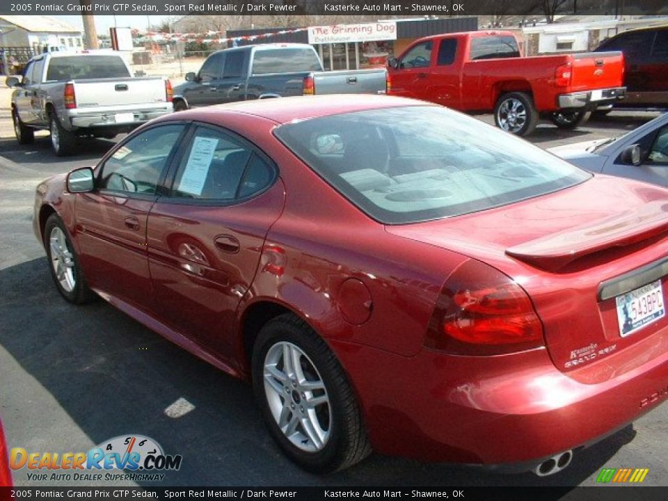 2005 Pontiac Grand Prix GTP Sedan Sport Red Metallic / Dark Pewter Photo #5