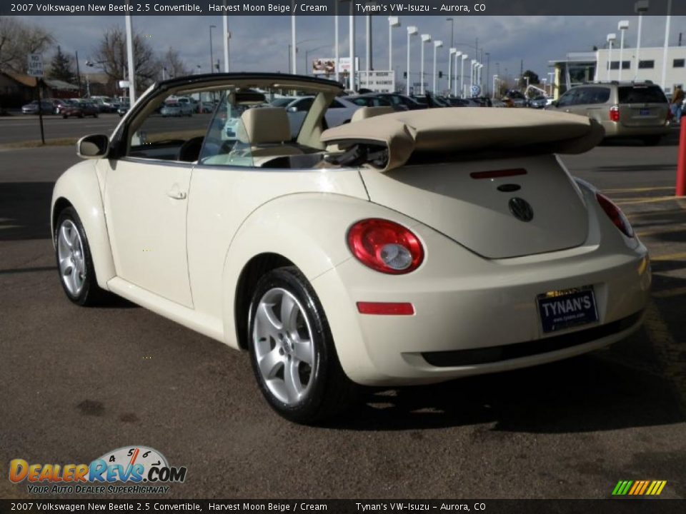 2007 Volkswagen New Beetle 2.5 Convertible Harvest Moon Beige / Cream Photo #4
