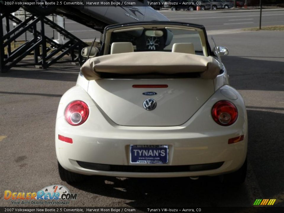 2007 Volkswagen New Beetle 2.5 Convertible Harvest Moon Beige / Cream Photo #5