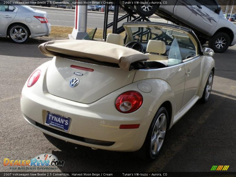 2007 Volkswagen New Beetle 2.5 Convertible Harvest Moon Beige / Cream Photo #6