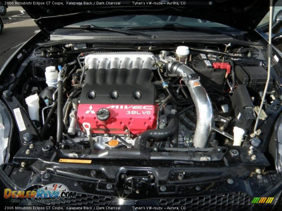 2006 Mitsubishi Eclipse GT Coupe Kalapana Black / Dark Charcoal Photo #14