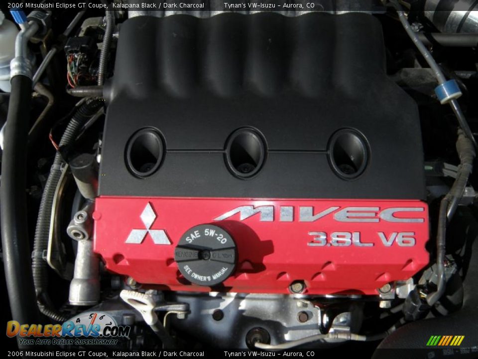 2006 Mitsubishi Eclipse GT Coupe Kalapana Black / Dark Charcoal Photo #15