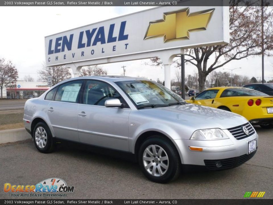 2003 Volkswagen Passat GLS Sedan Reflex Silver Metallic / Black Photo #1