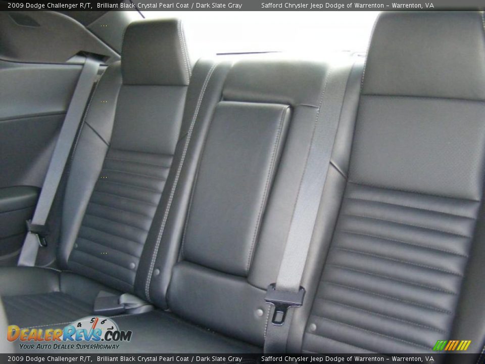 2009 Dodge Challenger R/T Brilliant Black Crystal Pearl Coat / Dark Slate Gray Photo #15