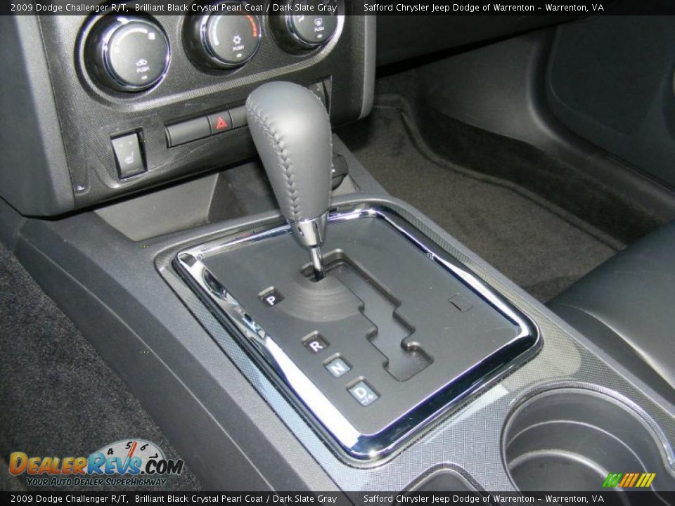 2009 Dodge Challenger R/T Brilliant Black Crystal Pearl Coat / Dark Slate Gray Photo #18