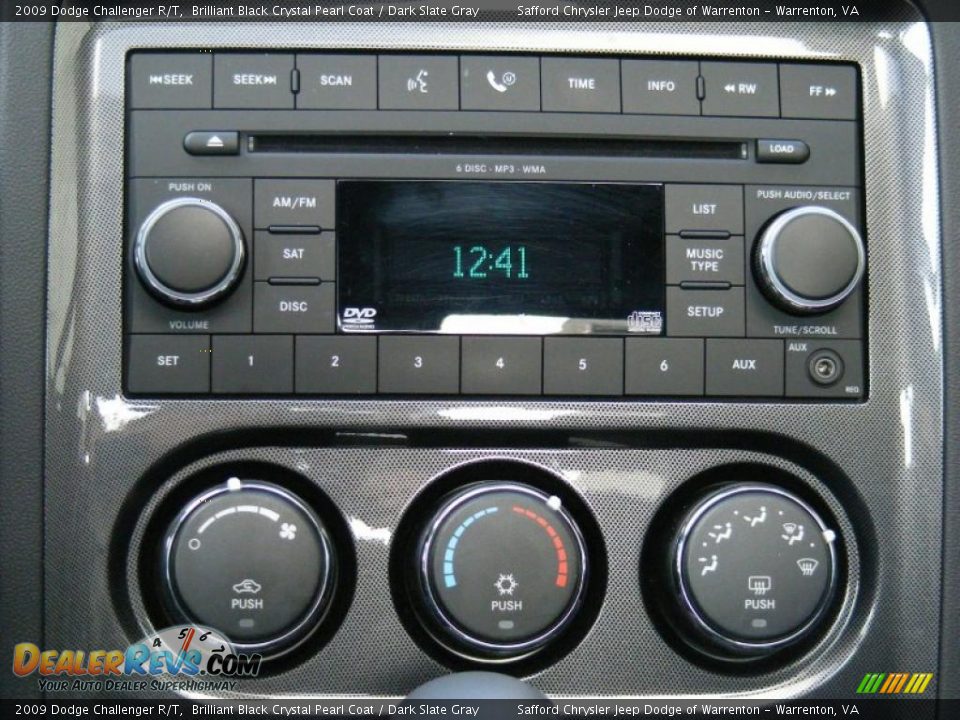 2009 Dodge Challenger R/T Brilliant Black Crystal Pearl Coat / Dark Slate Gray Photo #20