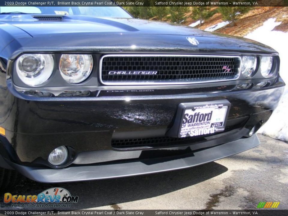 2009 Dodge Challenger R/T Brilliant Black Crystal Pearl Coat / Dark Slate Gray Photo #23