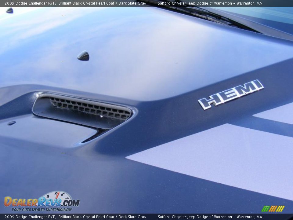 2009 Dodge Challenger R/T Brilliant Black Crystal Pearl Coat / Dark Slate Gray Photo #25