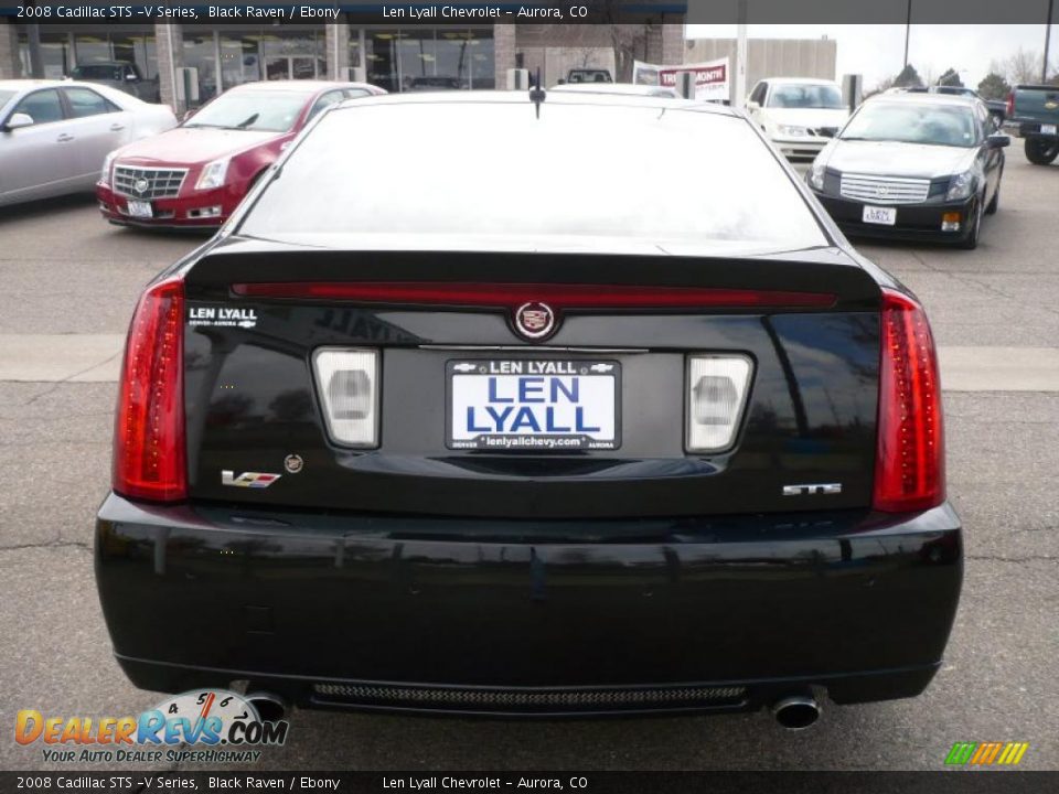 2008 Cadillac STS -V Series Black Raven / Ebony Photo #5