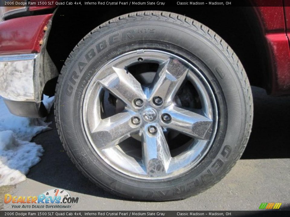 2006 Dodge Ram 1500 SLT Quad Cab 4x4 Inferno Red Crystal Pearl / Medium Slate Gray Photo #5