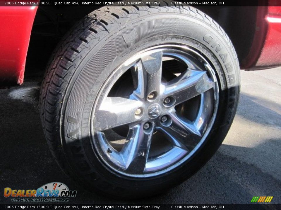 2006 Dodge Ram 1500 SLT Quad Cab 4x4 Inferno Red Crystal Pearl / Medium Slate Gray Photo #6