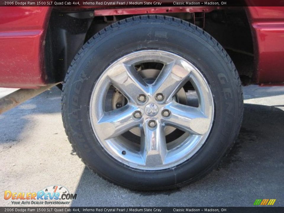 2006 Dodge Ram 1500 SLT Quad Cab 4x4 Inferno Red Crystal Pearl / Medium Slate Gray Photo #7