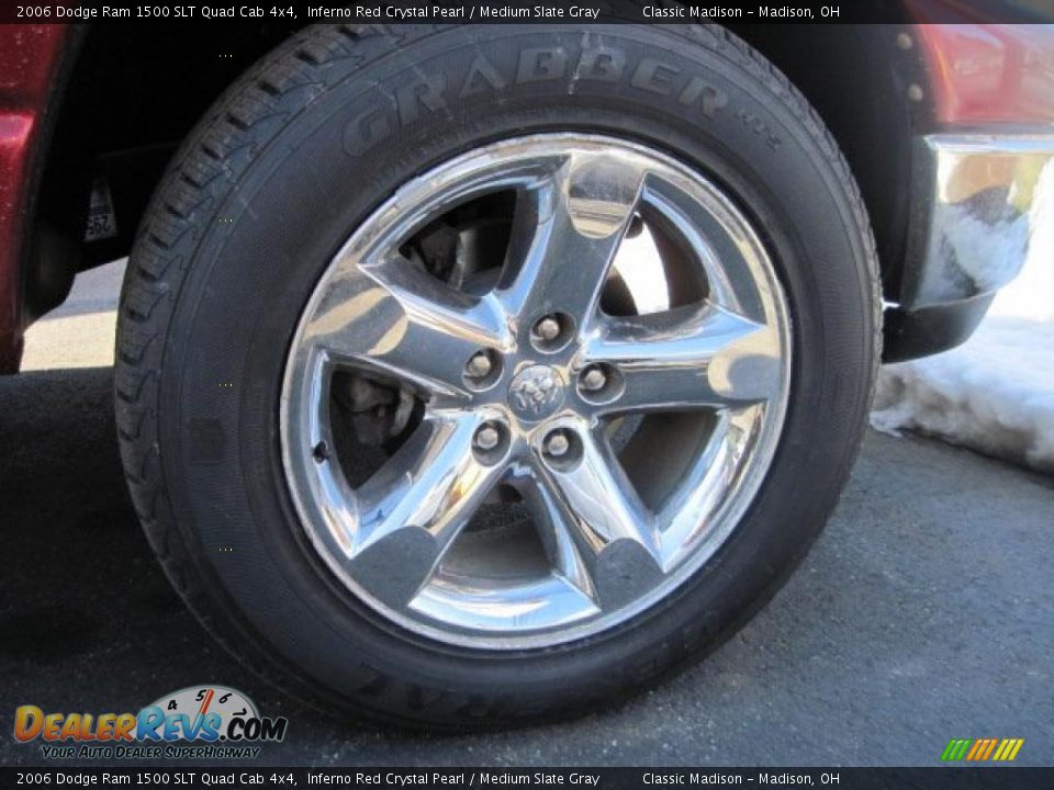 2006 Dodge Ram 1500 SLT Quad Cab 4x4 Inferno Red Crystal Pearl / Medium Slate Gray Photo #8
