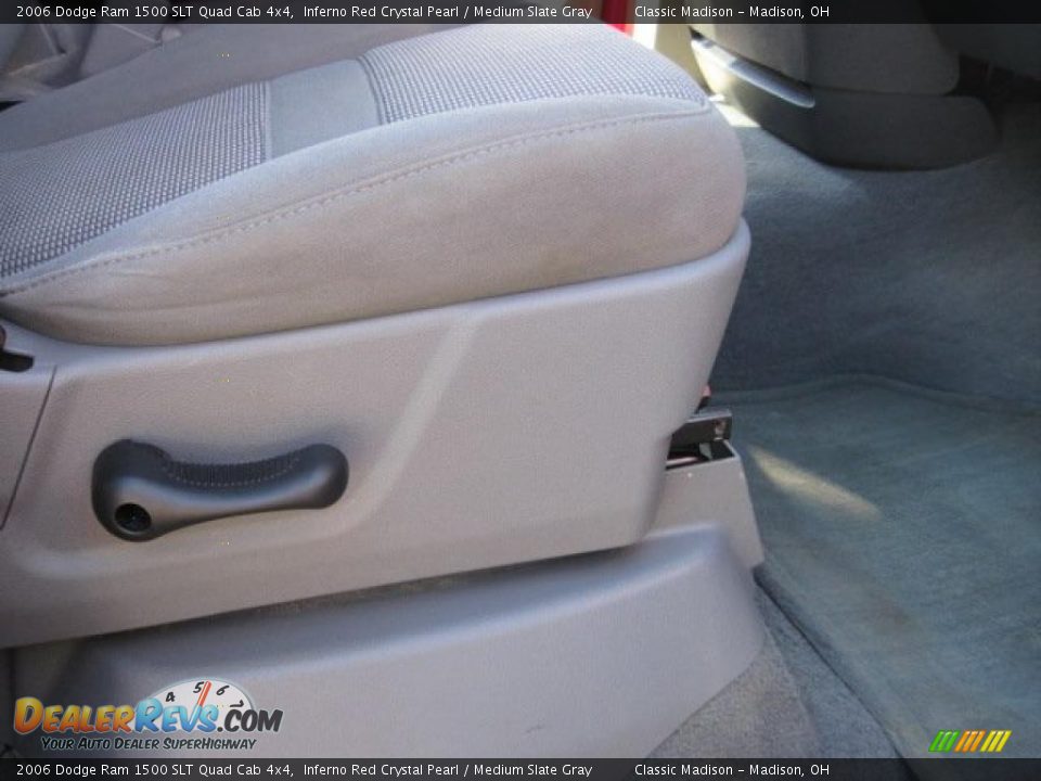 2006 Dodge Ram 1500 SLT Quad Cab 4x4 Inferno Red Crystal Pearl / Medium Slate Gray Photo #17