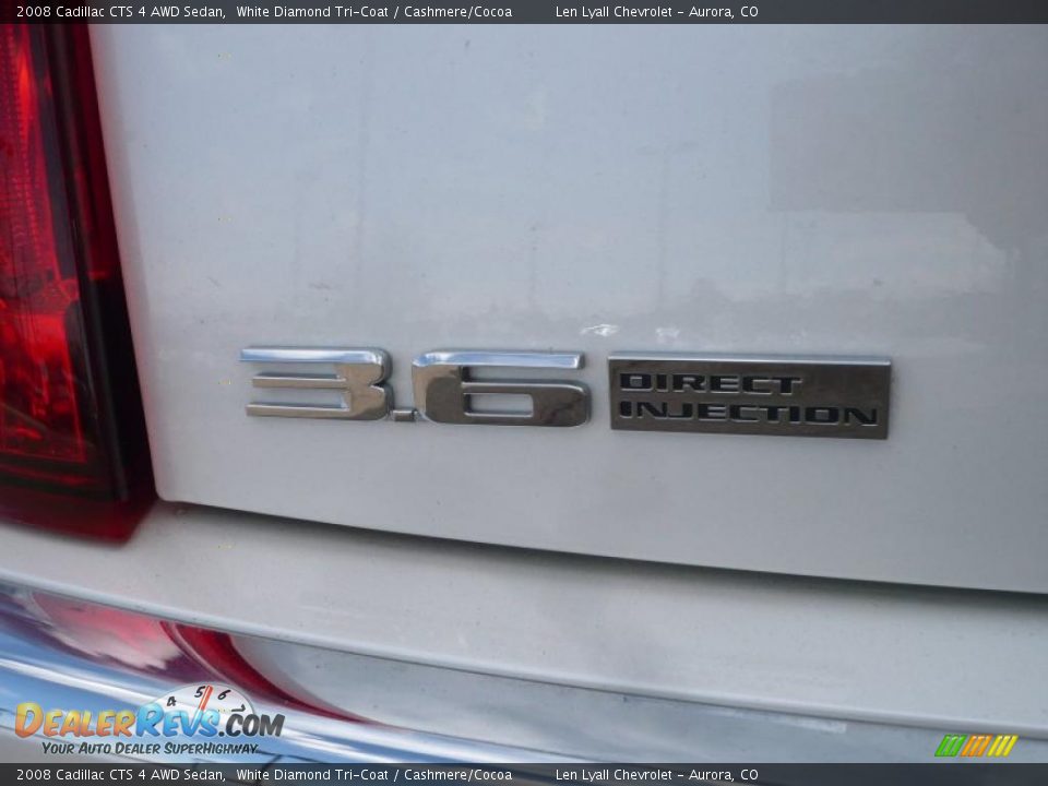 2008 Cadillac CTS 4 AWD Sedan White Diamond Tri-Coat / Cashmere/Cocoa Photo #13