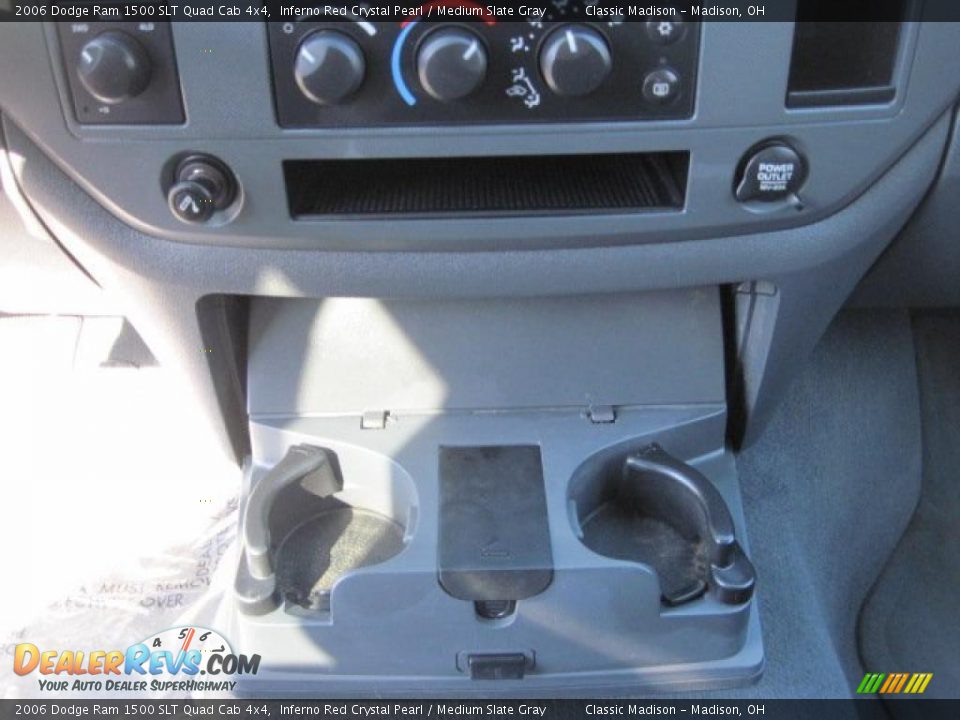 2006 Dodge Ram 1500 SLT Quad Cab 4x4 Inferno Red Crystal Pearl / Medium Slate Gray Photo #22