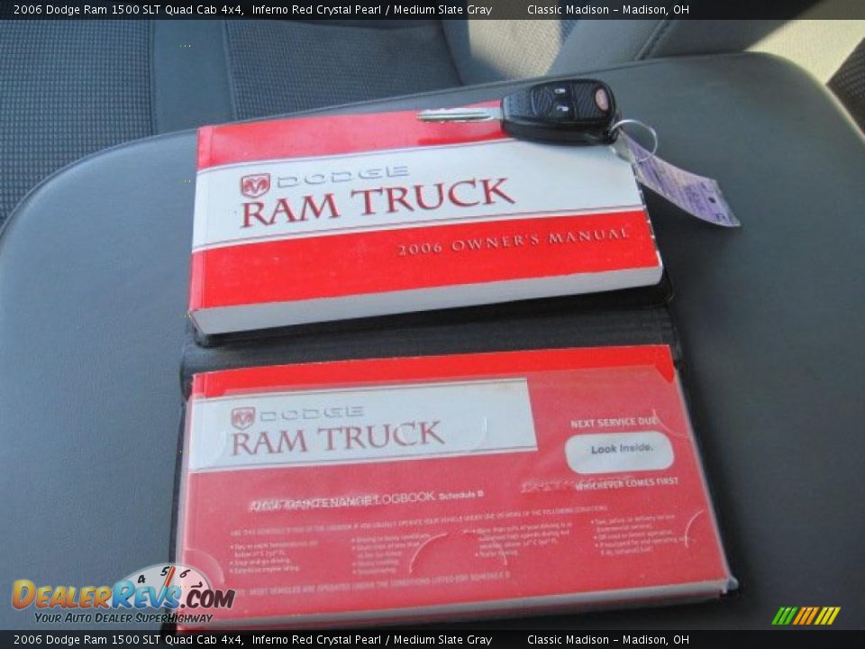 2006 Dodge Ram 1500 SLT Quad Cab 4x4 Inferno Red Crystal Pearl / Medium Slate Gray Photo #26