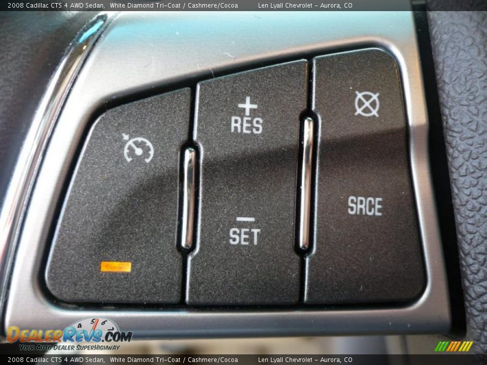 2008 Cadillac CTS 4 AWD Sedan White Diamond Tri-Coat / Cashmere/Cocoa Photo #24