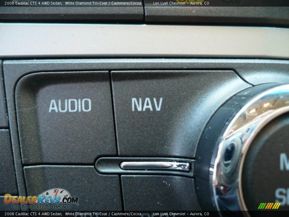 2008 Cadillac CTS 4 AWD Sedan White Diamond Tri-Coat / Cashmere/Cocoa Photo #28