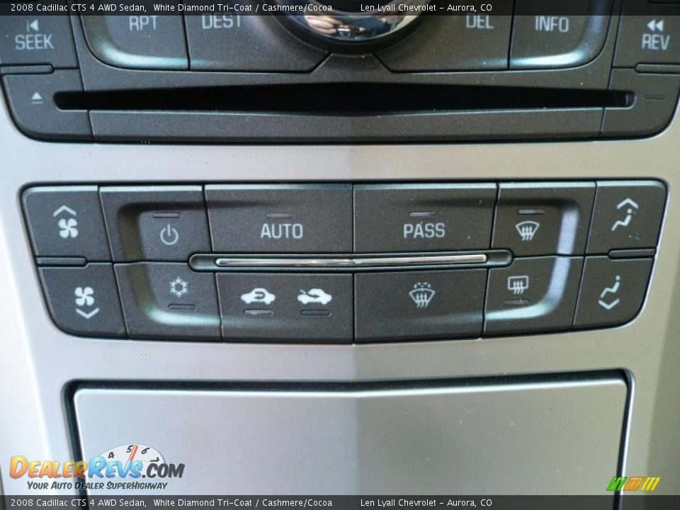 2008 Cadillac CTS 4 AWD Sedan White Diamond Tri-Coat / Cashmere/Cocoa Photo #29