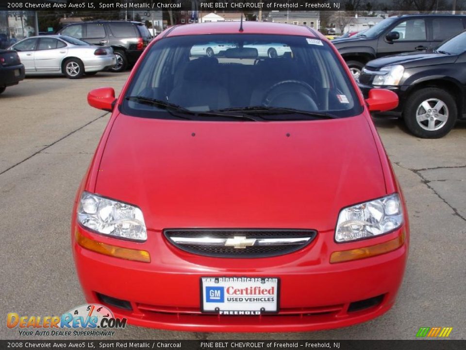 2008 Chevrolet Aveo Aveo5 LS Sport Red Metallic / Charcoal Photo #2