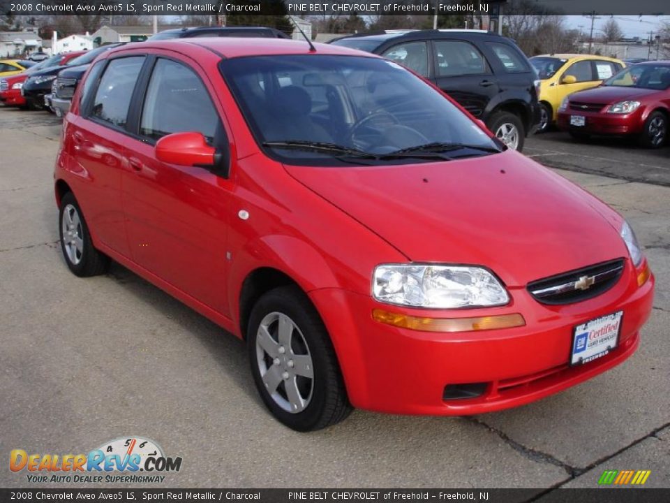 2008 Chevrolet Aveo Aveo5 LS Sport Red Metallic / Charcoal Photo #3