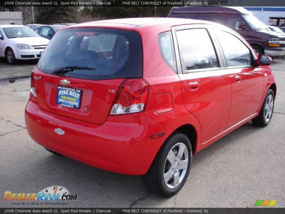 2008 Chevrolet Aveo Aveo5 LS Sport Red Metallic / Charcoal Photo #4
