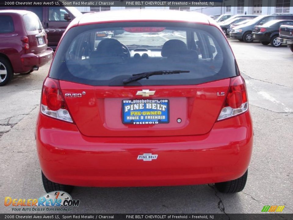 2008 Chevrolet Aveo Aveo5 LS Sport Red Metallic / Charcoal Photo #5