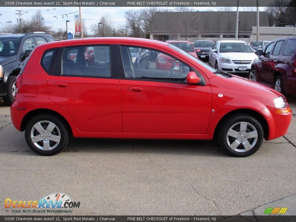2008 Chevrolet Aveo Aveo5 LS Sport Red Metallic / Charcoal Photo #7