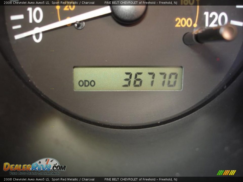 2008 Chevrolet Aveo Aveo5 LS Sport Red Metallic / Charcoal Photo #17
