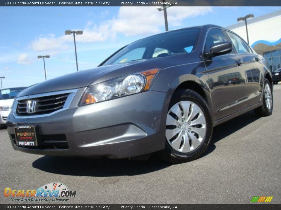 2010 Honda Accord LX Sedan Polished Metal Metallic / Gray Photo #1