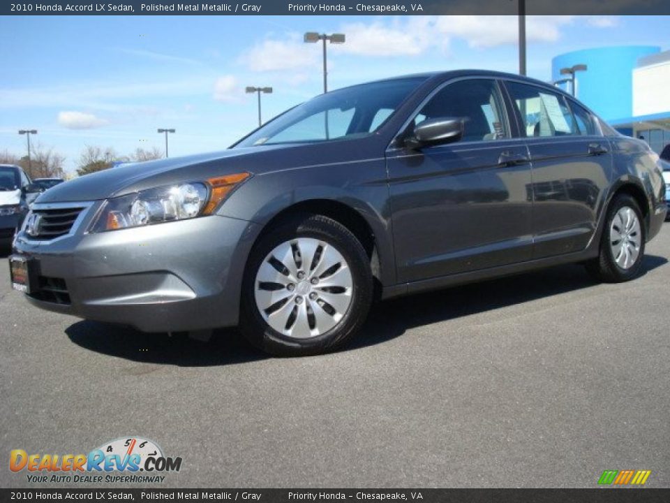2010 Honda Accord LX Sedan Polished Metal Metallic / Gray Photo #2